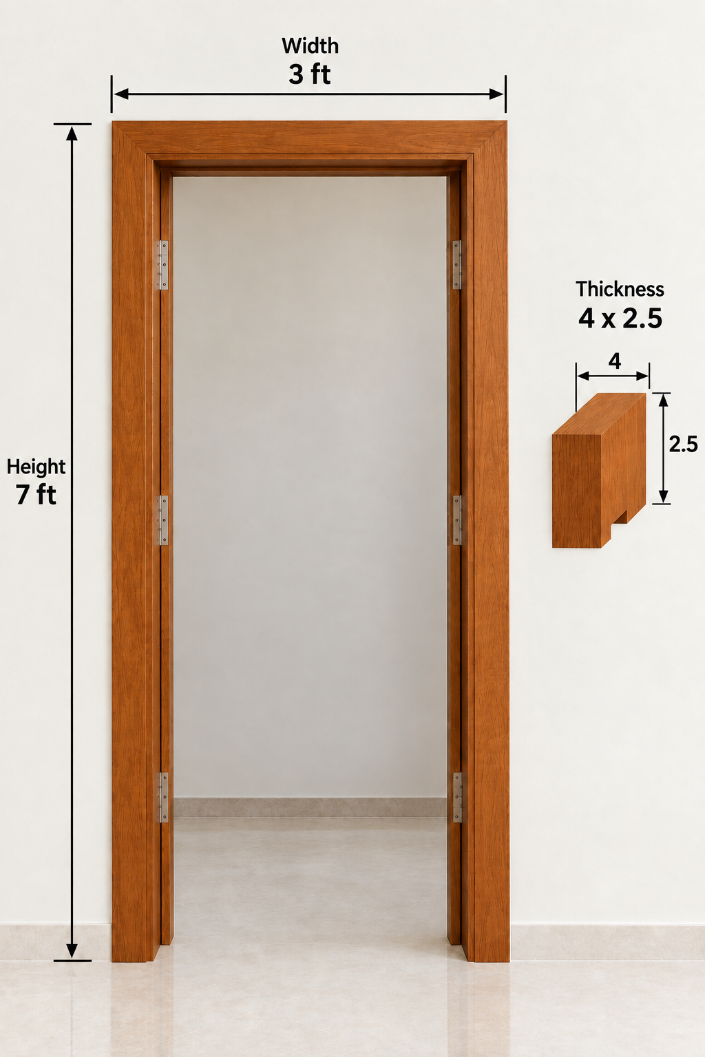 Wooden Door Frame (7x3)
